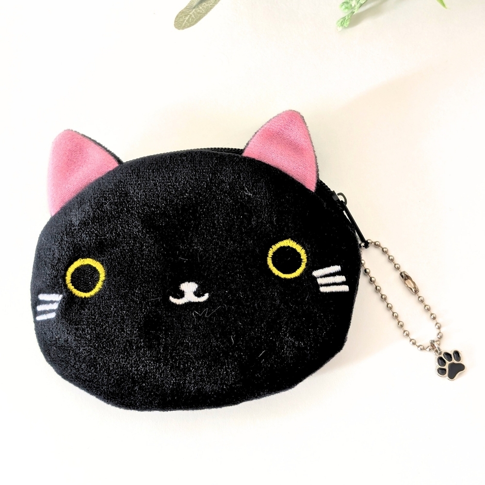 Cute Black Cat Coin Purse